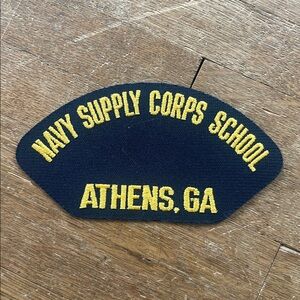Navy Supply Corps School embroidered Patch